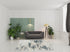 5' X 7' Blue Abstract Stain Resistant Area Rug